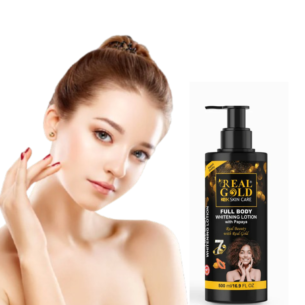 Real Gold Full Body Whitening Lotion With Papaya