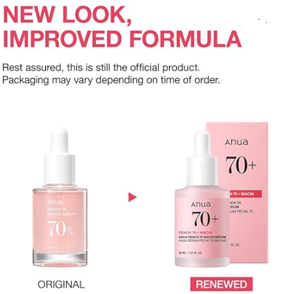 ANUA Peach 70 Niacinamide Serum 30ml