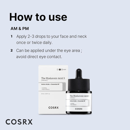 COSRX The Hyaluronic Acid 3 Serum 20ml - Bint Adem Portal 