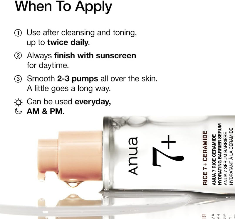 Load image into Gallery viewer, ANUA Rice Ceramide 7 Hydrating Barrier Serum 50ml - Bint Adem Portal #
