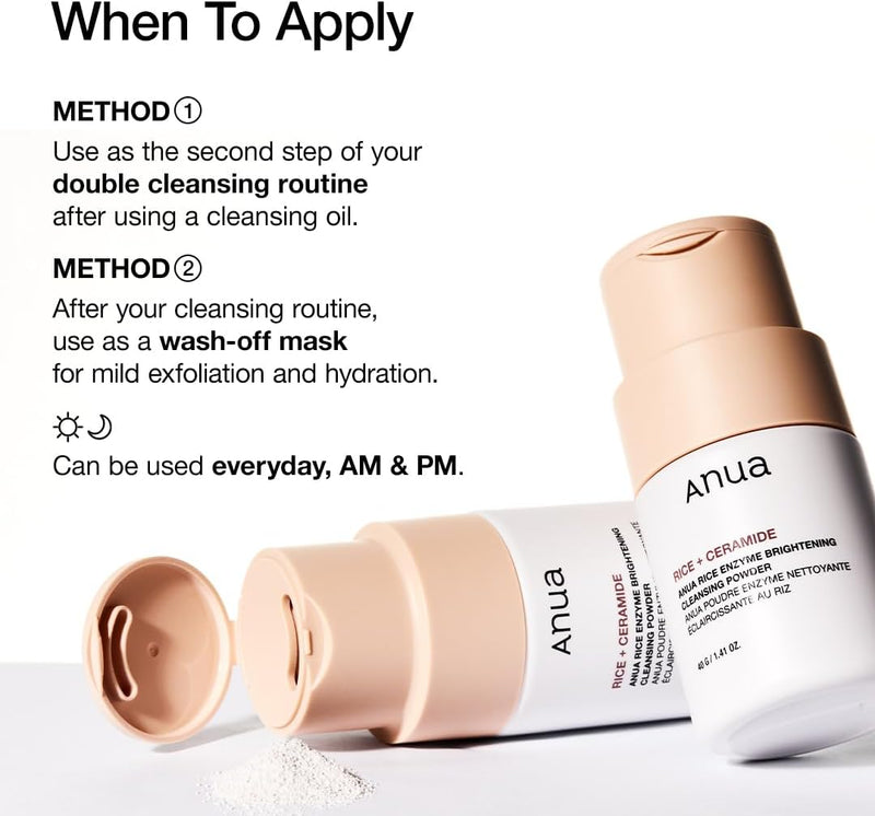 Load image into Gallery viewer, ANUA Rice Enzyme Brightening Cleansing Powder 40g - Bint Adem Portal #
