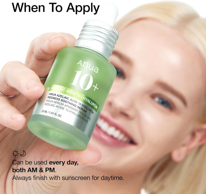 ANUA Azelaic Acid 10% Hyaluron Redness Soothing Serum 30ml - Bint Adem Portal 