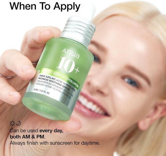 ANUA Azelaic Acid 10% Hyaluron Redness Soothing Serum 30ml - Bint Adem Portal 