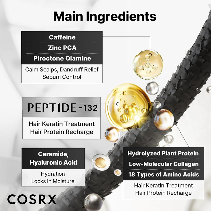 Load image into Gallery viewer, COSRX Peptide 132 Hair Bonding Shampoo - Bint Adem Portal #
