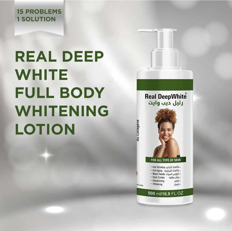 Load image into Gallery viewer, Real Gold Full Whitening Body Lotion -500ml - Bint Adem Portal #
