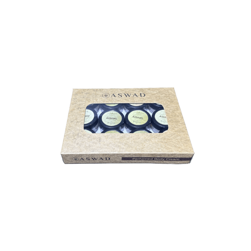 Load image into Gallery viewer, Aswad Assayel Perfumed Body Body Cream 8g (12Pcs Per Box) - Bint Adem Portal #
