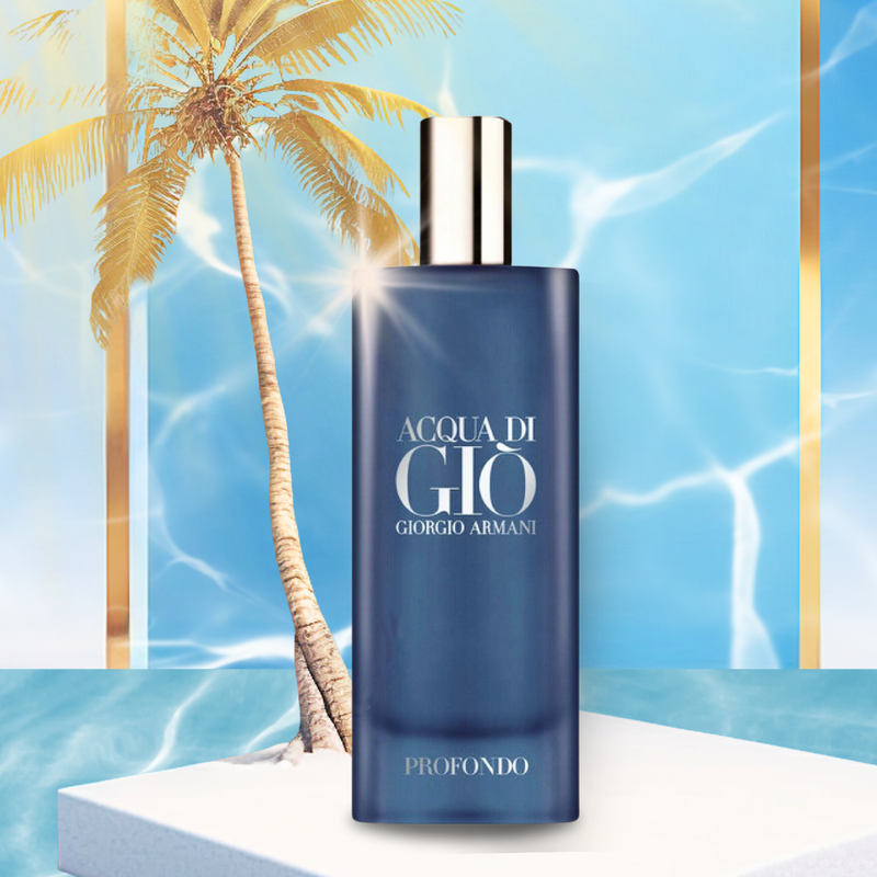 Load image into Gallery viewer, Giorgio Armani acqua di gio profondo men edp 15ml travel spy - Bint Adem Portal #
