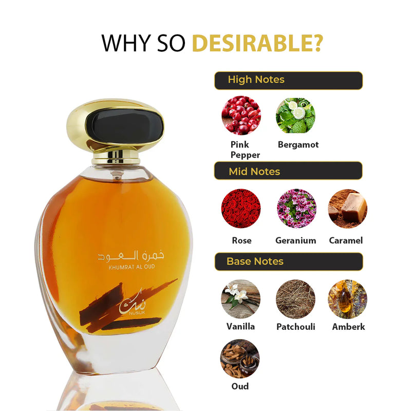 Load image into Gallery viewer, Nusuk Khumrat Al Oud perfumed water unisex 100ml - Bint Adem Portal #
