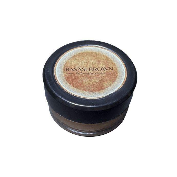 Aswad Rasasi Brown Perfumed Body Body Cream 8g (12Pcs Per Box) - Bint Adem Portal 