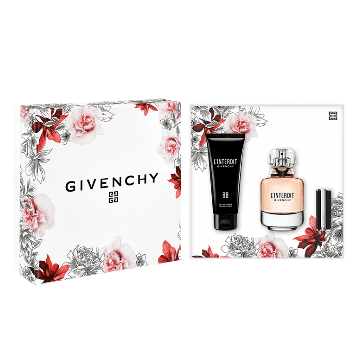 Load image into Gallery viewer, Givenchy L&#39;interdit Edp 80ml+75SO+75BM Set - Bint Adem Portal #
